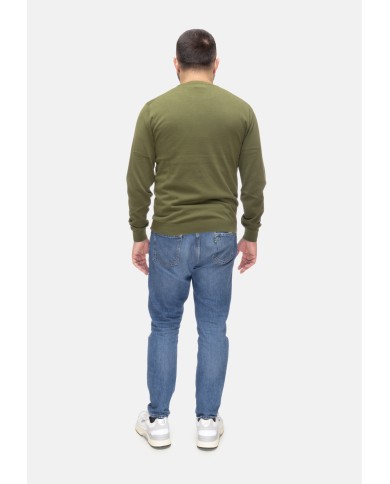 SUN 68 Maglia uomo girocollo Verde scuro