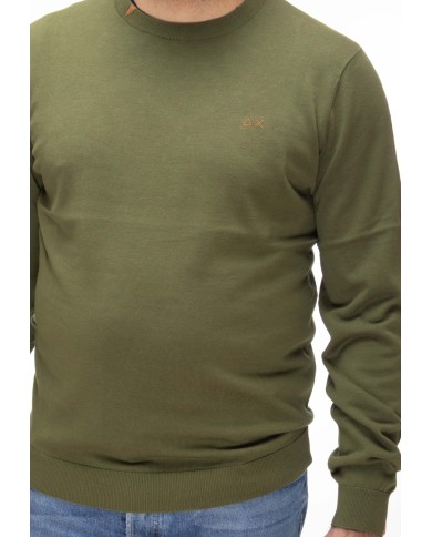 SUN 68 Maglia uomo girocollo Verde scuro