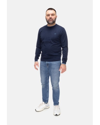 SUN 68 Maglia uomo girocollo Navy blue