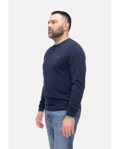 SUN 68 Maglia uomo girocollo Navy blue