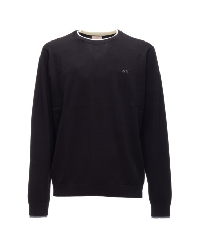 SUN 68 Maglia uomo girocollo Nero