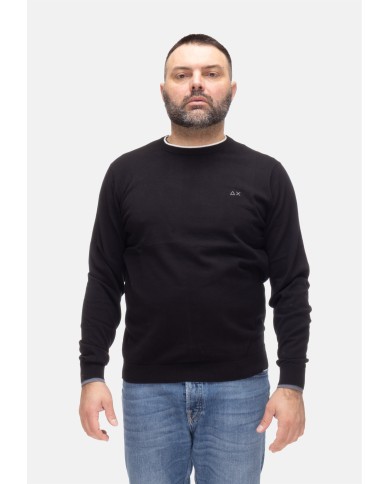 SUN 68 Maglia uomo girocollo Nero