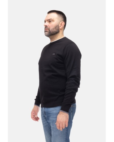 SUN 68 Maglia uomo girocollo Nero
