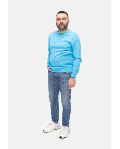 SUN 68 Maglia uomo girocollo Turchese