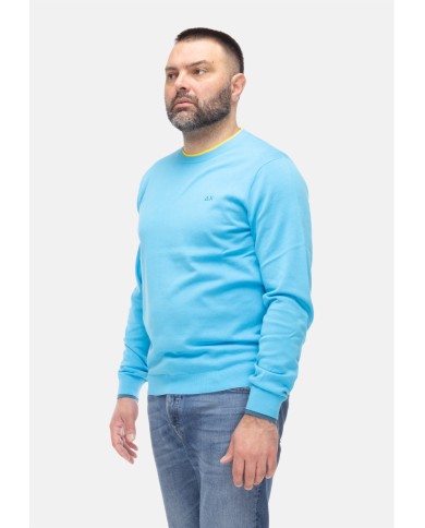 SUN 68 Maglia uomo girocollo Turchese