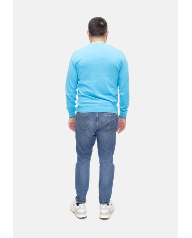 SUN 68 Maglia uomo girocollo Turchese