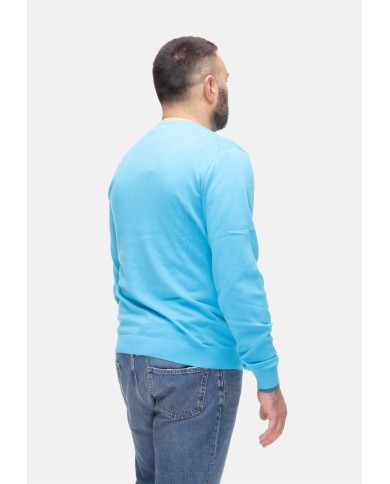 SUN 68 Maglia uomo girocollo Turchese