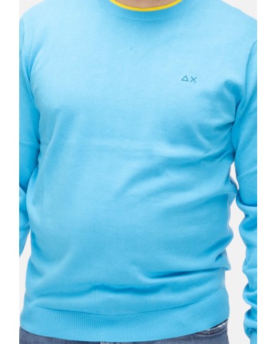 SUN 68 Maglia uomo girocollo Turchese