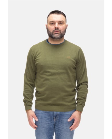 SUN 68 Maglia uomo girocollo Verde scuro