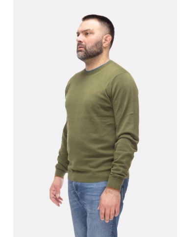 SUN 68 Maglia uomo girocollo Verde scuro