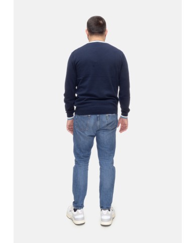 SUN 68 Maglia uomo girocollo Navy blue