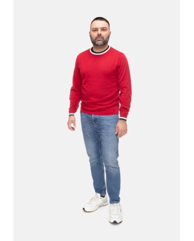 SUN 68 Maglia uomo girocollo Rosso