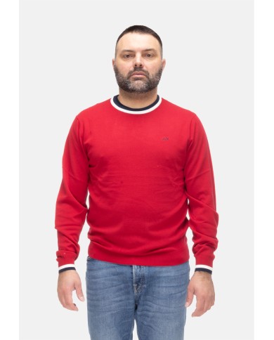 SUN 68 Maglia uomo girocollo Rosso
