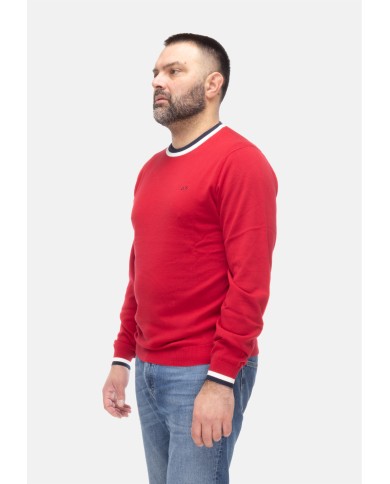 SUN 68 Maglia uomo girocollo Rosso