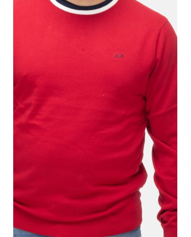 SUN 68 Maglia uomo girocollo Rosso
