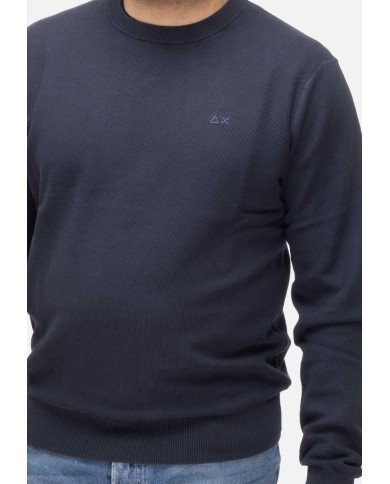 SUN 68 Maglia uomo girocollo Navy blue