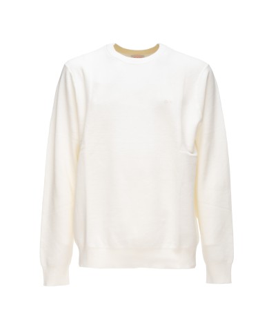 SUN 68 Maglia uomo girocollo bianco panna