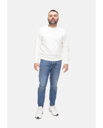 SUN 68 Maglia uomo girocollo bianco panna