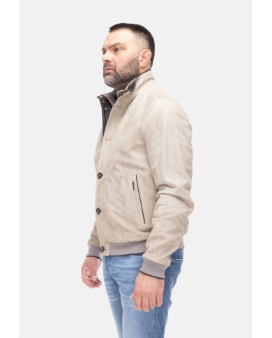 MOORER Giubbino pelle uomo Bernie Avorio