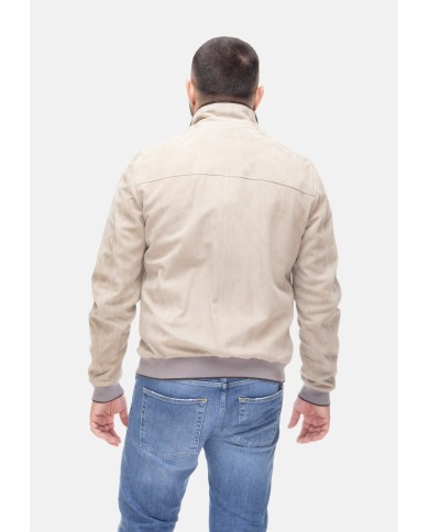 MOORER Giubbino pelle uomo Bernie Avorio