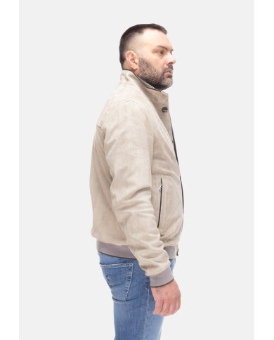 MOORER Giubbino pelle uomo Bernie Avorio