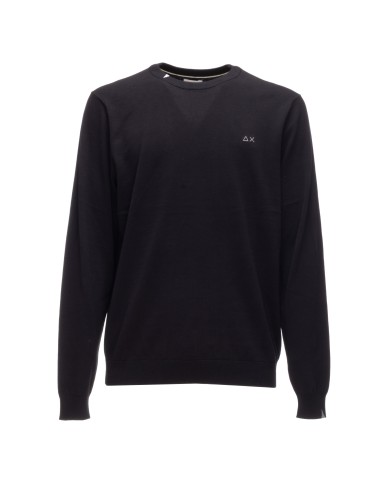 SUN 68 T-shirt uomo girocollo Nero