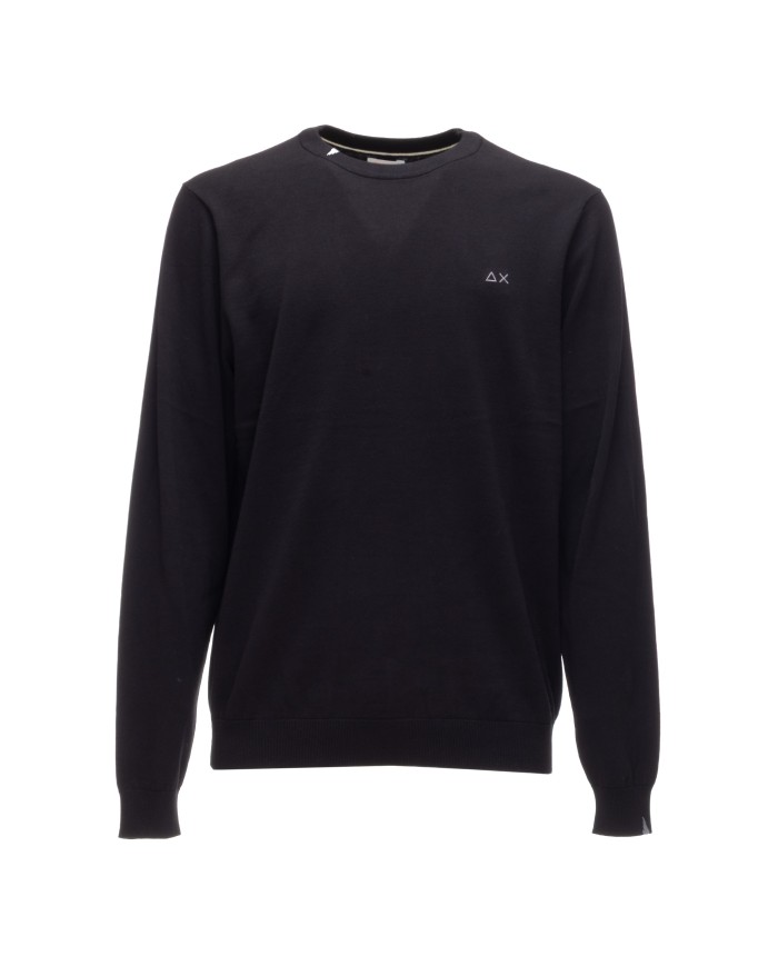 SUN 68 T-shirt uomo girocollo Nero