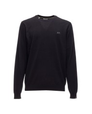 SUN 68 T-shirt uomo girocollo Nero
