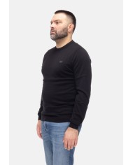 SUN 68 T-shirt uomo girocollo Nero