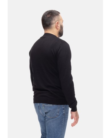 SUN 68 T-shirt uomo girocollo Nero