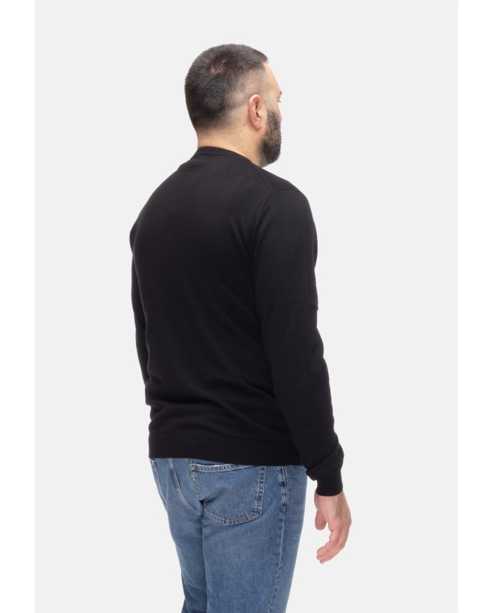 SUN 68 T-shirt uomo girocollo Nero