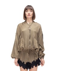 A PAPER KID Giubbino donna Verde militare