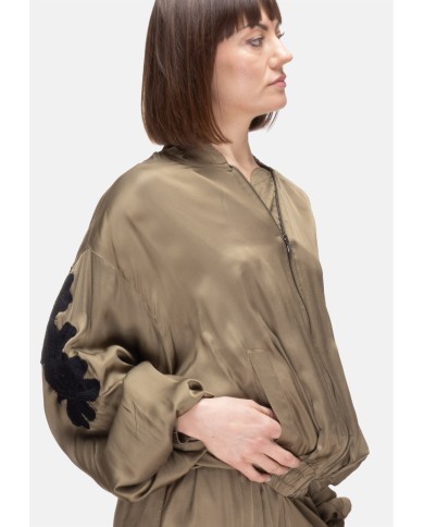 A PAPER KID Giubbino donna Verde militare