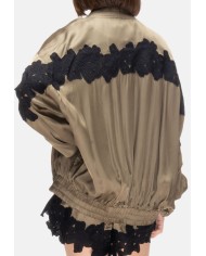 A PAPER KID Giubbino donna Verde militare