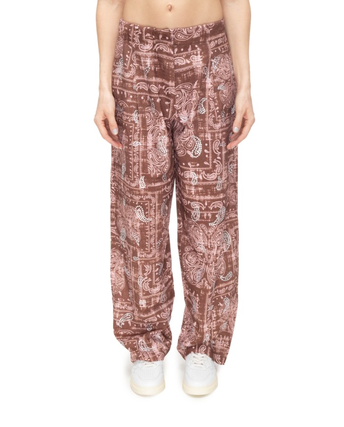 A PAPER KID Pantaloni donna marrone