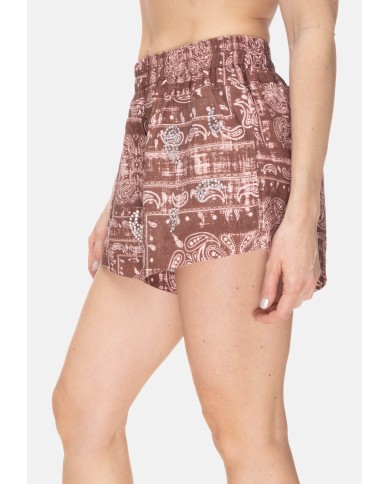 A PAPER KID Shorts donna Marrone