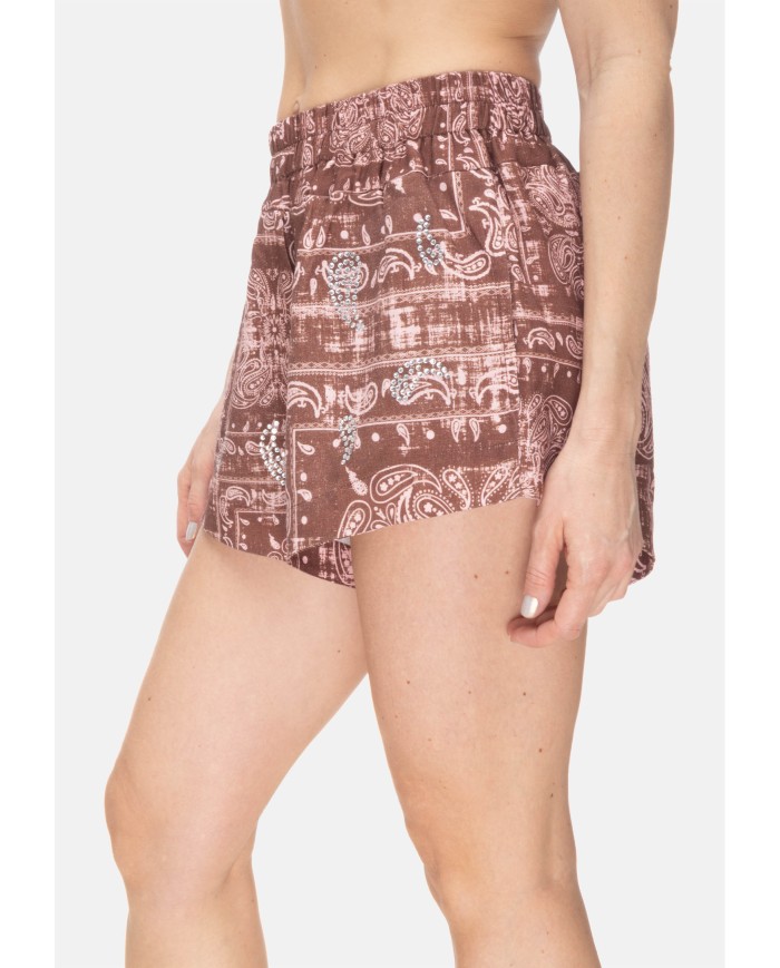 A PAPER KID Shorts donna Marrone