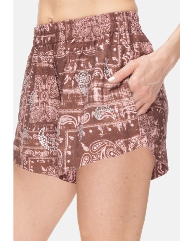 A PAPER KID Shorts donna Marrone