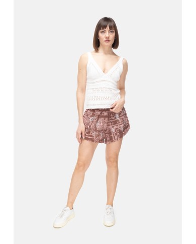 A PAPER KID Shorts donna Marrone