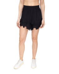 A PAPER KID Shorts donna con pizzo Nero