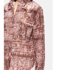 A PAPER KID Camicia donna con strass Marrone