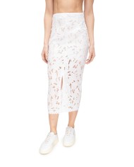 A PAPER KID Gonna midi pizzo Bianco