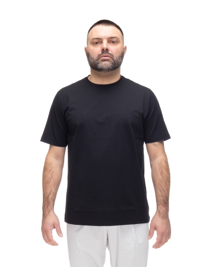 HERNO T-shirt uomo jersey Nera