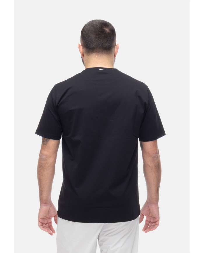 HERNO T-shirt uomo jersey Nera