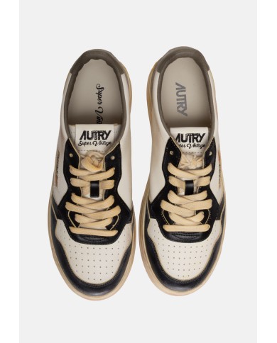 AUTRY Sneakers uomo Super Vintage WHT/BLK/COVGRN