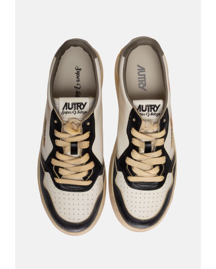 AUTRY Sneakers uomo Super Vintage WHT/BLK/COVGRN