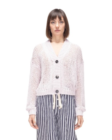 ROBERTO COLLINA Cardigan donna rosa chiaro