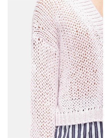 ROBERTO COLLINA Cardigan donna rosa chiaro