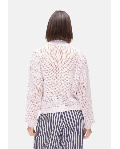 ROBERTO COLLINA Cardigan donna rosa chiaro