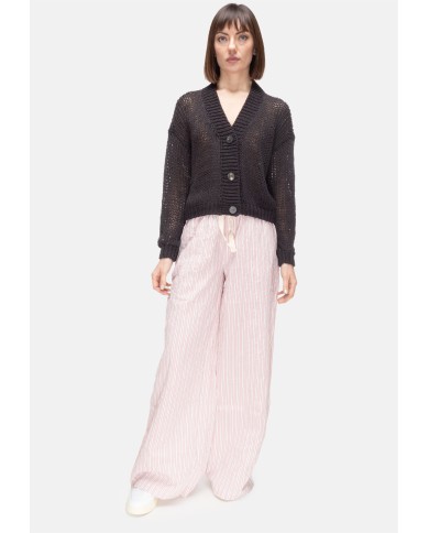 ROBERTO COLLINA Cardigan donna marrone